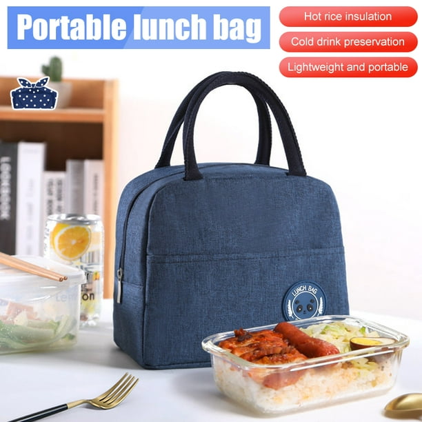 Men Women Insulated Lunch Bag Carry Portable Picnic School Work Food Lunchbox UK 